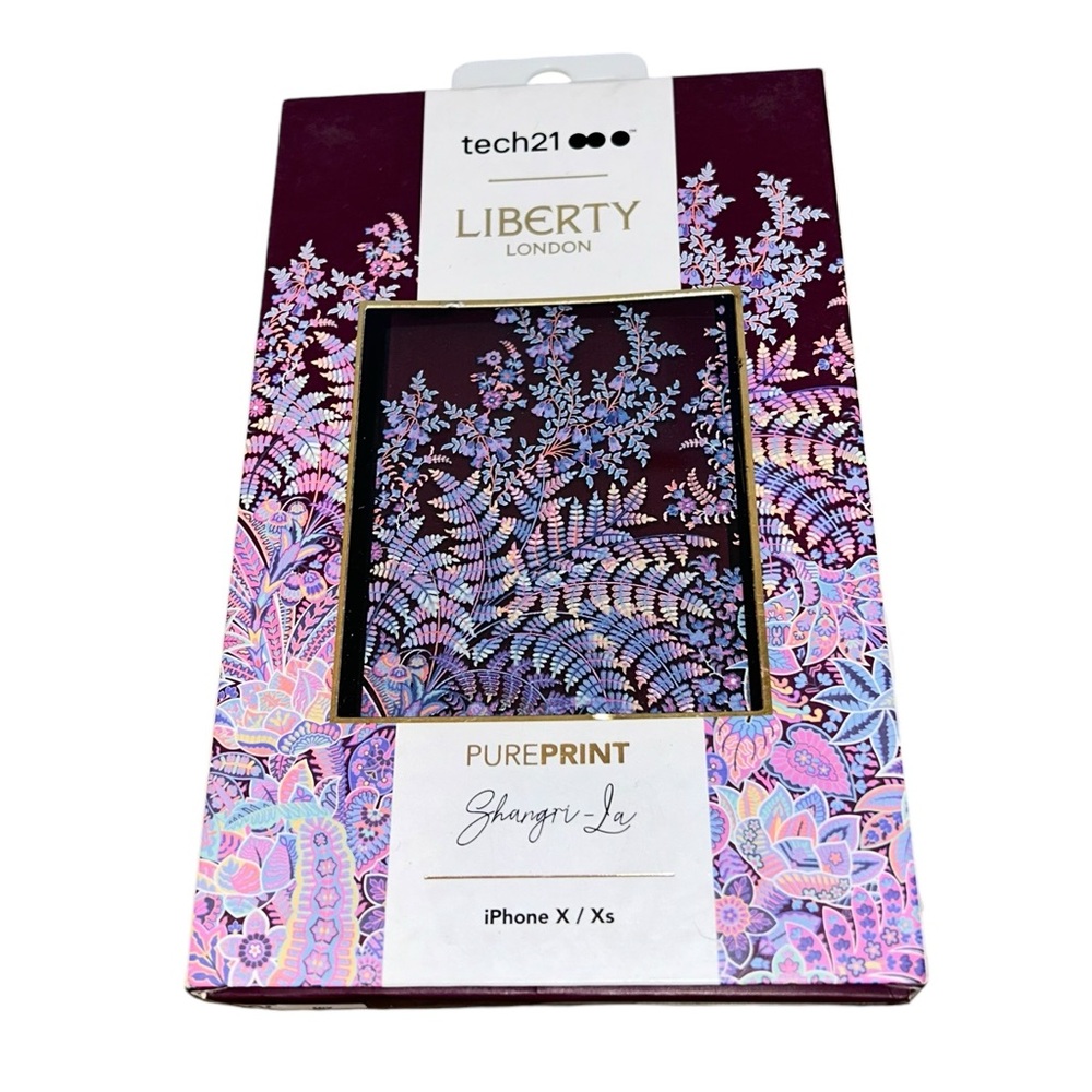 NEW Tech 21 Maroon Floral Design Phone Case iPhone X/XS Liberty London Accessory